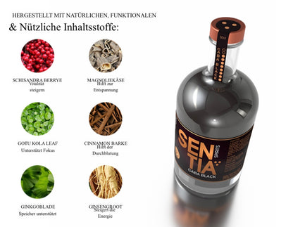SENTIA GABA BLACK – alkoholfreier Premium-Spirit Flasche 500 ml